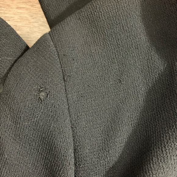 Louis Feraund Vintage Black Open Front Jacket - Picture 4 of 4